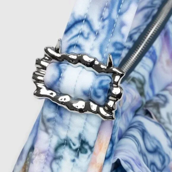 BAGGU x Collina Strada - NWT Cargo Shoulder Bag - Blue Thorns - Picture 5 of 7